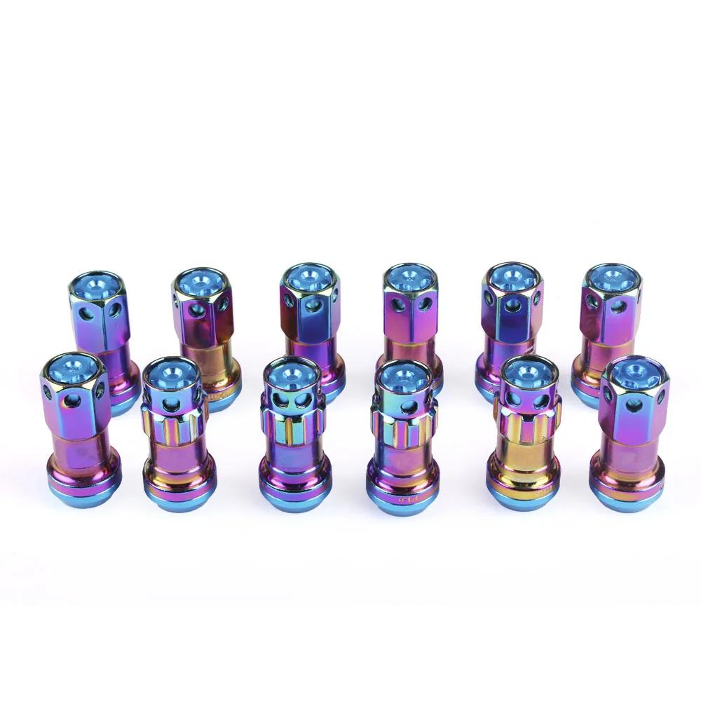 Новые колесные гайки R40 Style 44 мм M12x1.5/1.25 Гоночные гайки 20 шт. запирающие гоночные гайки + 2 комплекта защитных ключей