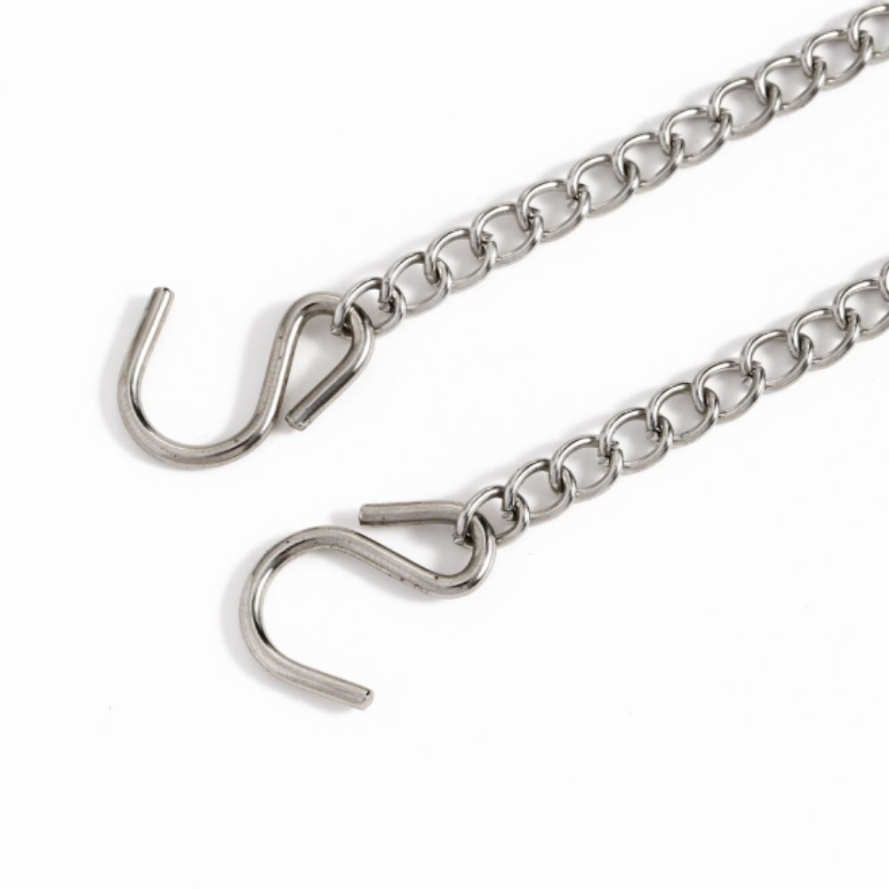 Strengthened Metal Hanging Chain Strong Bearing Capacity Hanging Chain with Hooks Outdoor
