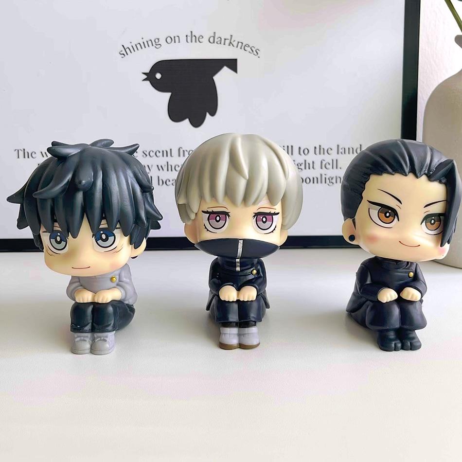 Фигурки Jujutsu Kaisen в стиле Q-version, милые Юдзи Итадори, Годзё Сатору, ПВХ фигурки действия, модель фигурки аниме, игрушки, коллекционная кукла, подарок