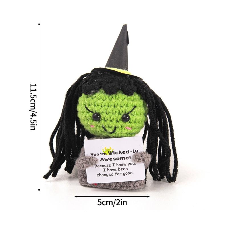 Crochet Decoration Desk Accessorie Cartoon Crochet Ornament Office Accessorie Christmas Halloween Party Guests Gifts