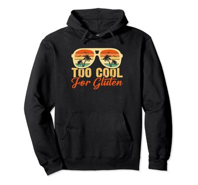 Gluten Too Cool для целиакии Безглютеновая антиглютеновая толстовка с капюшоном