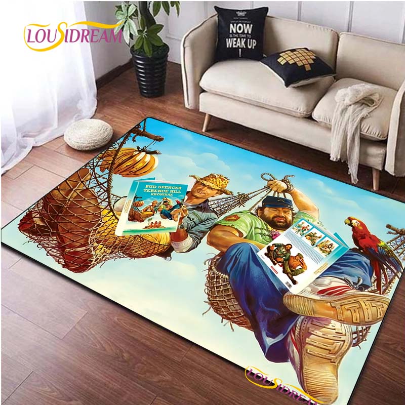 Bud Spencer & Terence Hill Carpet for Living Room Bedroom Rug Kitchen Door Kids Unslip Floor Mats photography props Alfombra Rug