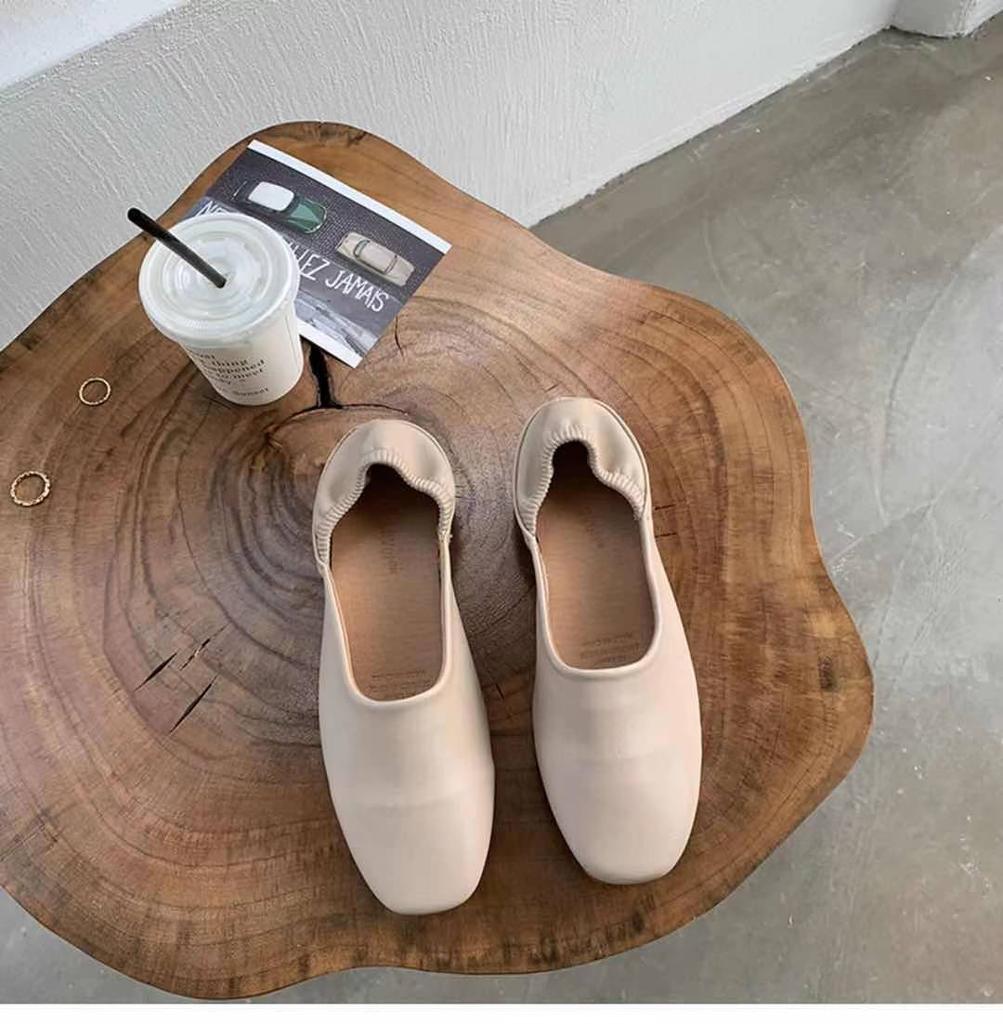 Мода Байламос Женские Балетки Новые Балетки Мягкая Кожа Мокасины Слипоны Ретро Бабушкины Туфли Женские мюли тапочки Весна Лето