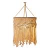 Boho Braided Lampshade Handmade Macrame Bohemian Lamp Shade Cotton Rope Hanging Lamp Shade for Bedroom Living Room Decor