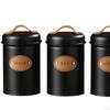 3 шт. герметичные кухонные канистры, контейнер для кофе, деревенский декор, канистра для чая и сахара