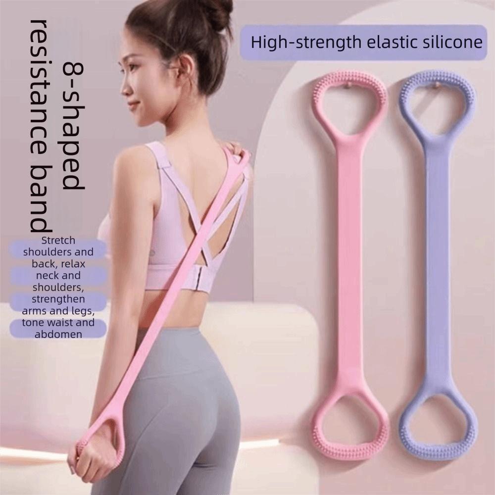 8-shaped Fitness Resistance Band Sports Workout Rubber Pull Rope New Yoga Training Home Fitness