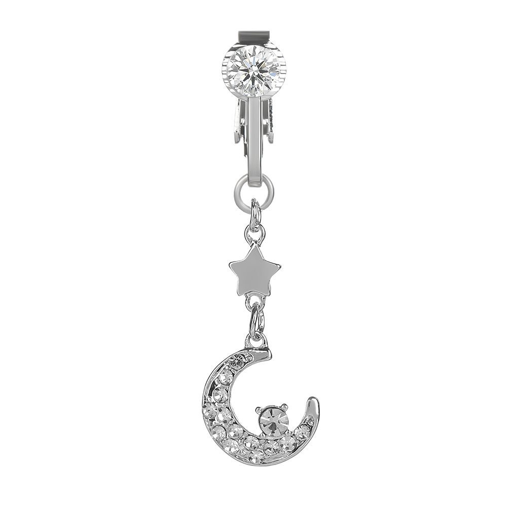 Umbilical Navel Rings Faux Piercing Navel Clip on Body Jewelry Fake Belly Rings Belly Button Rings