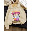 Толстовки для детей My Little Soda Pop Музыка K-Pop Корейское аниме Свитшот Хип-хоп Одежда для мальчиков Подарок Милая надпись Футболка Свободный детский топ
