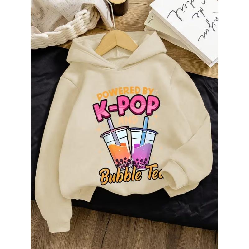 Толстовки для детей My Little Soda Pop Музыка K-Pop Корейское аниме Свитшот Хип-хоп Одежда для мальчиков Подарок Милая надпись Футболка Свободный детский топ