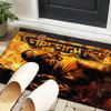 Firefighter In Action Office Rug Chair Mat, Entryway Carpet, Suitable for Front Door, Bedroom, Living Room, Desk, Holiday Gift