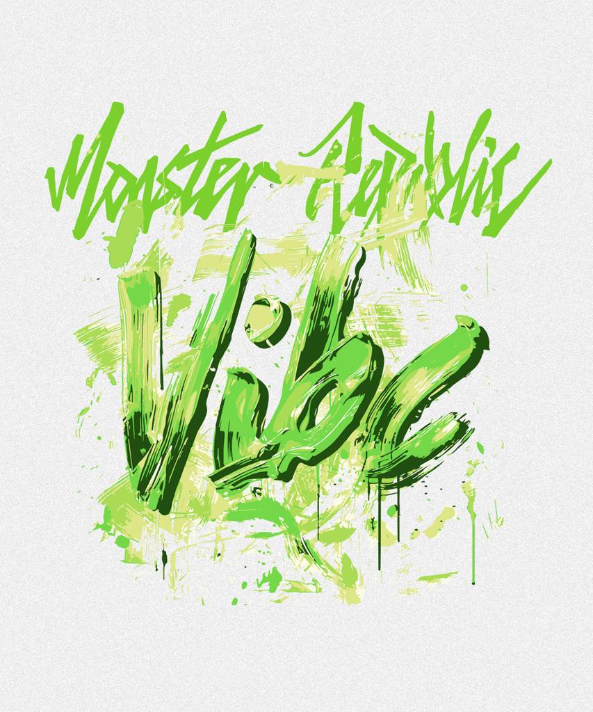 MONSTER REPUBLIC Vibe Ярко-зеленая футболка Белая