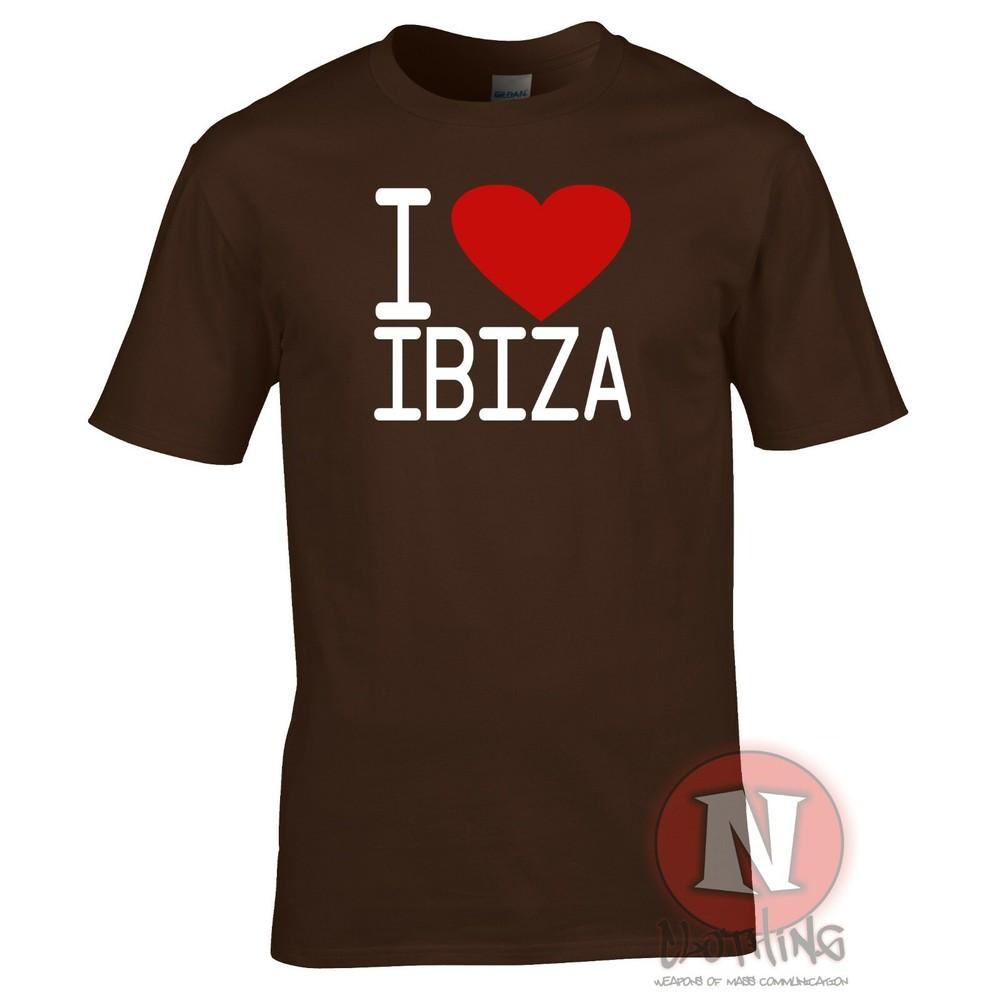 I Love Ibiza TShirt Club Party Edm Dj House Rave Music Retro Cool Festival Tee