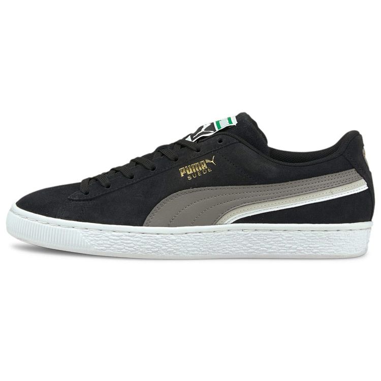 Puma Suede Triplex - Black Steel Grey Unisex Sneakers White 381175-01