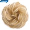 Hair Bun Hairpiece Dark Brown Messy Bun Hair Extension Women Wavy Curly Updo Scrunchie Elastic