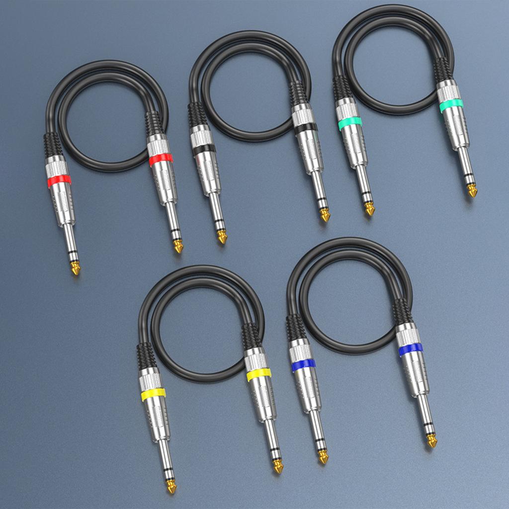 Профессиональный 6,35 мм мужской-мужской стерео аудио кабель усилитель гитарный соединительный шнур для усилителей микшеров гитар