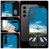 Airplane Collage Pattern Case For Samsung Galaxy S25 S24 Ultra S23 S22 Plus S21 FE A15 A16 A17 A26 A35 A36 A54 A55 A56 5G Lanyard Case Cover Funda