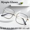 Anti-Blue Light Myopia Glasses Unisex Finished Product Versatile Fashionable Street-Style Photography Eyewear 0 To -4.0