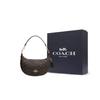 New COACH Payton Artificial Leather Crescent Bag Shoulder Bag Large Size Women's Dark Brown CE620-IMAA8