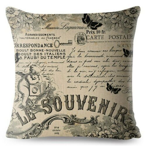 European Vintage Gothic Style Cushion Cover Flowers Print Throw Pillows Cases