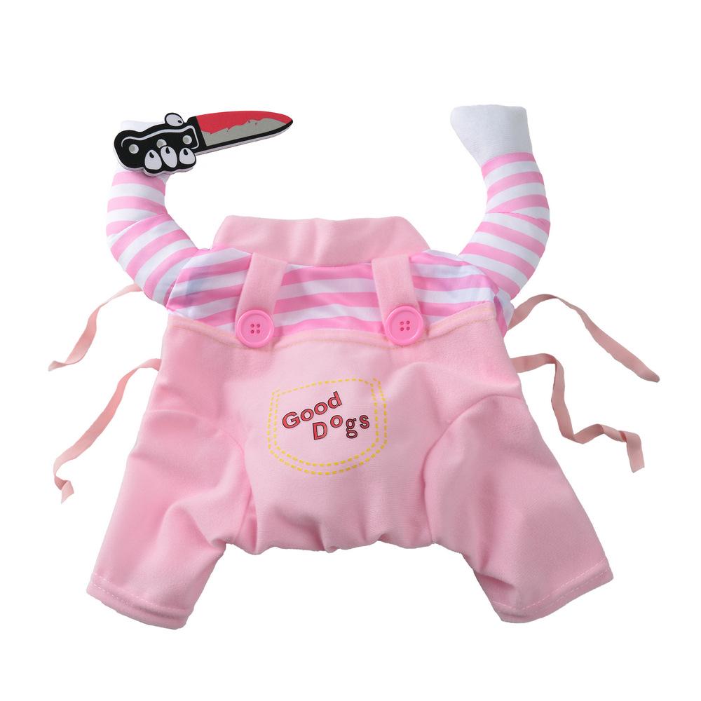 Кукла-убийца кошек Костюм на Хэллоуин - Забавный косплей для питомцев