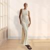 New Women's See-through Crochet Hollowed-out Knitted Dress
