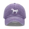 Women's Baseball Cap Men's Washed Cotton Horse Embroidery Dad Hat Sport Golf Caps For Man Sun Hats Dropshipping