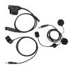 Motorcycle Headset Mic Kit with Adapter Walkie Talkie Helmet Earpiece for Baofeng UV 9R PLUS