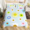 Пододеяльник с ромашками, ботанический цветочный комплект постельного белья из микрофибры с натуральным цветочным узором, одеяло, покрывало King для комнаты для мальчиков и девочек