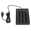 Number Pad Wired 19 Key USB Interface Drive Free Portable Black Laptop Numeric Keypad for Office