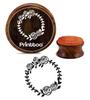 Printtoo Textile Stamp Flower Wreath Wooden Round Rubber Stamp Scrap-booking-2