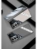Электрооцинкованный кожаный чехол для Samsung Z Fold 6: Чистый цвет, Дизайн для киберспорта, Защита от падений