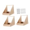 3 Pieces Chicken Nesting Box for Laying Eggs Easy Assembly Sturdy Solid Wood Hens Cage House