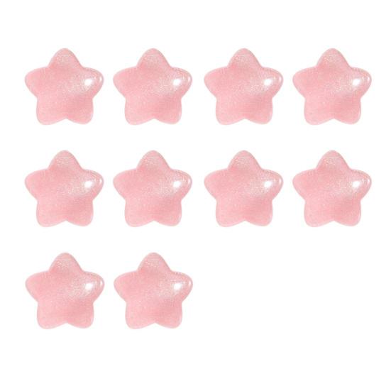 10 шт., бусины со звездами, яркие цвета, милые украшения из смолы, сделай сам, ювелирные изделия, аксессуары для чехлов для мобильных телефонов