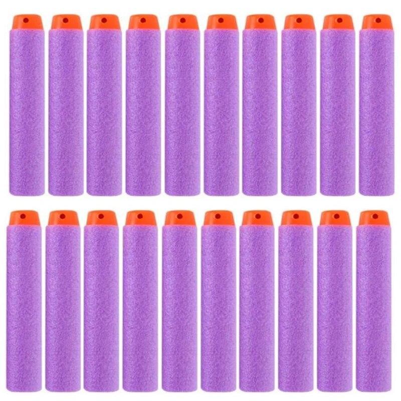 50-100pcs For Bullets EVA Soft Hollow Hole Head 7.2cm Refill Bullet Darts for Toy Gun Accessories for Blasters
