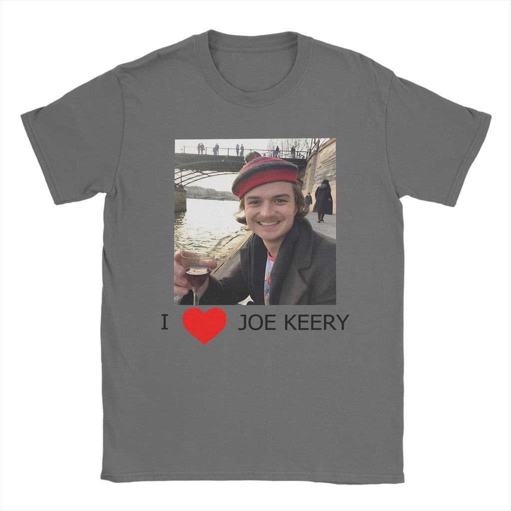 I Joe Keery Unisex T Shirt Djo Crazy Tee Shirt Short Sleeve Round Neck TShirts Pure Cotton Graphic Printed Tops