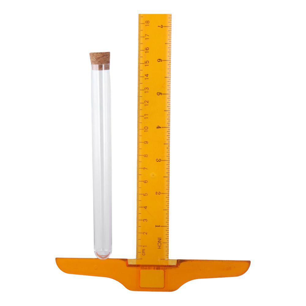 Пластиковые пробирки для хранения с пробковыми пробками. Декорации для демонстрации образцов.