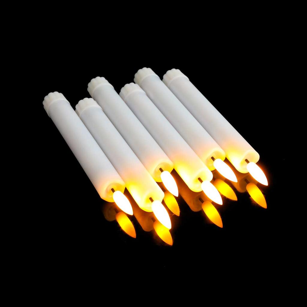 3 or 6 Pieces Warm Light Flameless LED Candles With Remote Control,Room Decorative 6.5/7/10/11 Inch Short/Long Taper Candles
