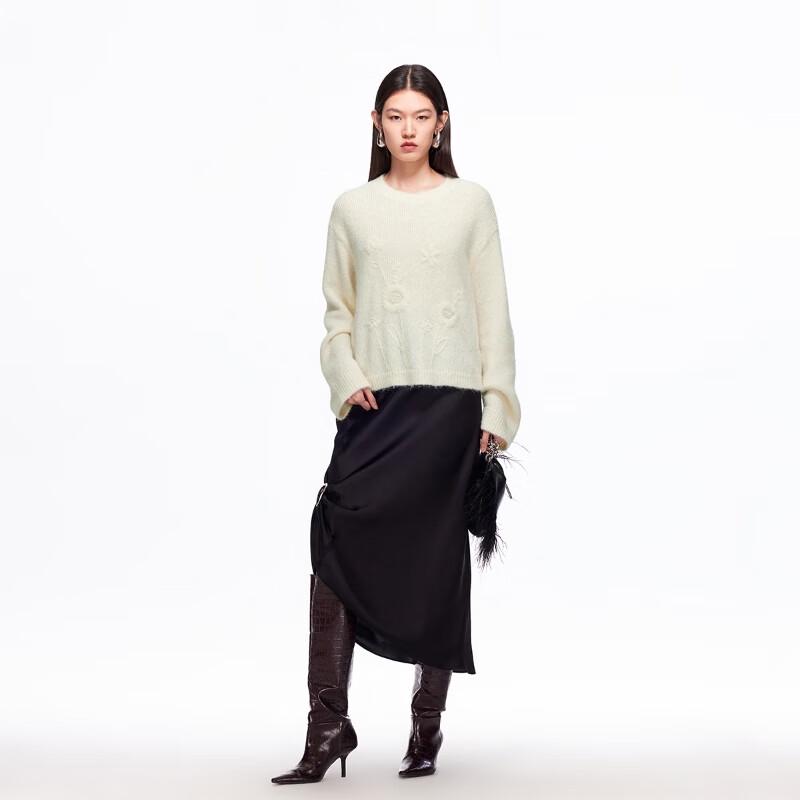 VEROMODA 2025 Fall/Winter Lambswool Blend Knit Sweater