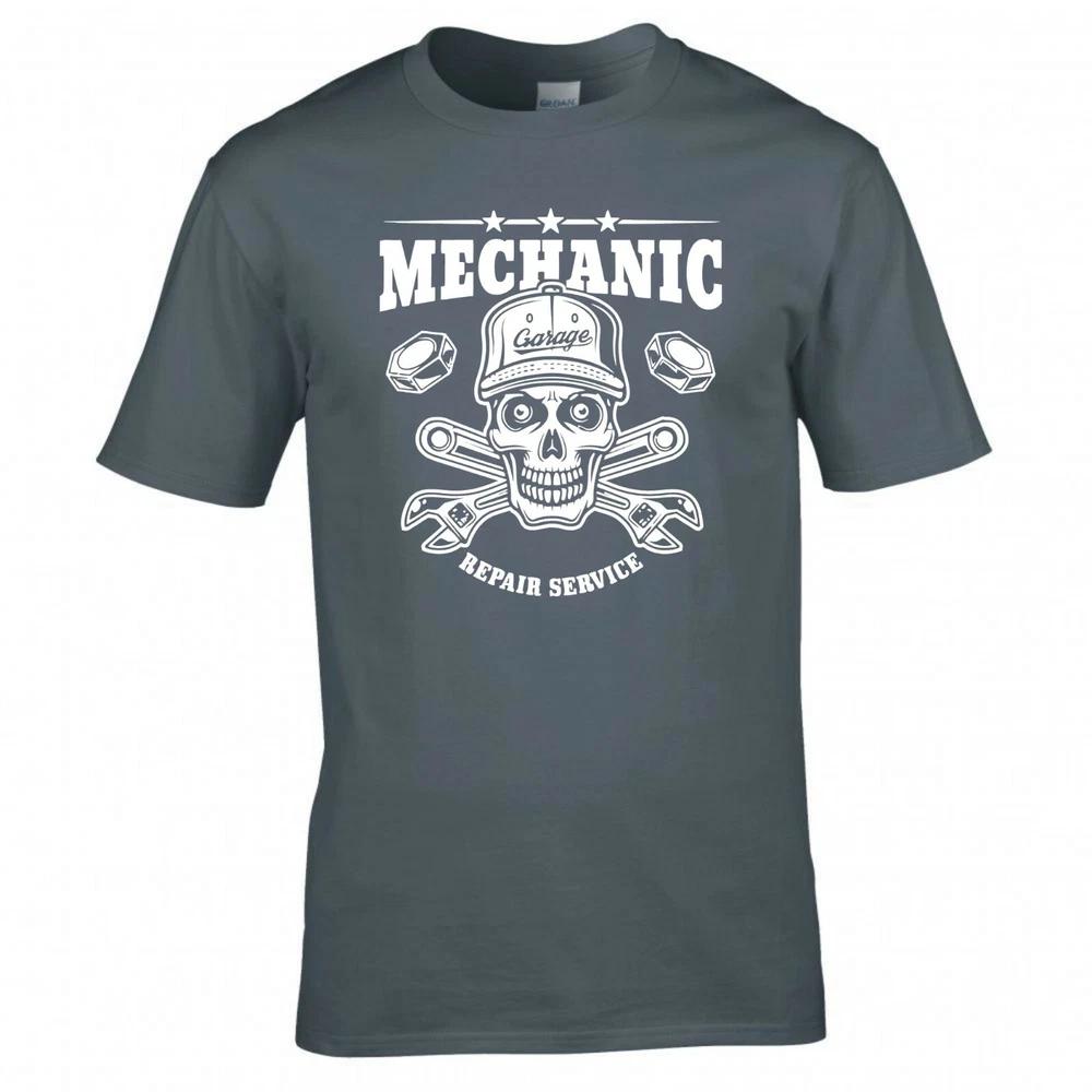 Mechanic Repair Service Skull Wrenches Tshirt