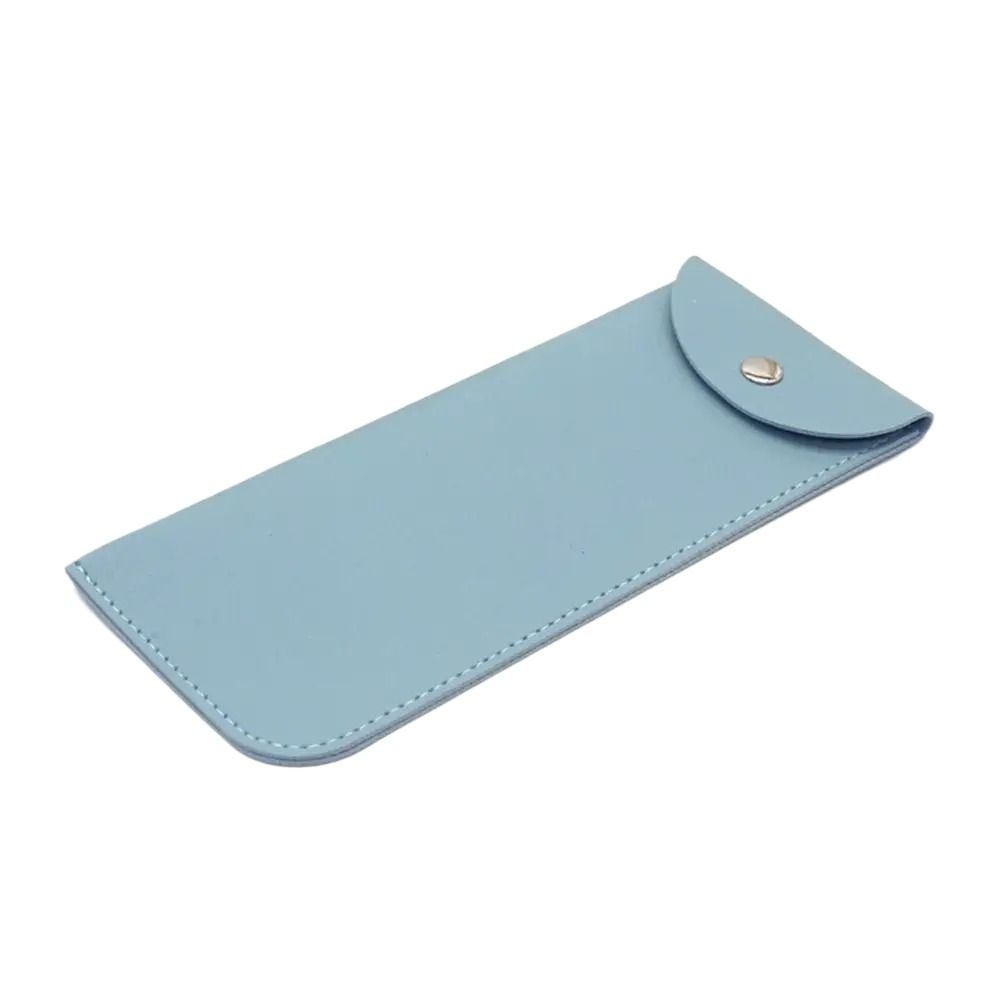 Сумка для очков из сплошного цвета из искусственной кожи, сумка для ювелирных изделий, мини-сумка для косметики, упаковка для ювелирных изделий