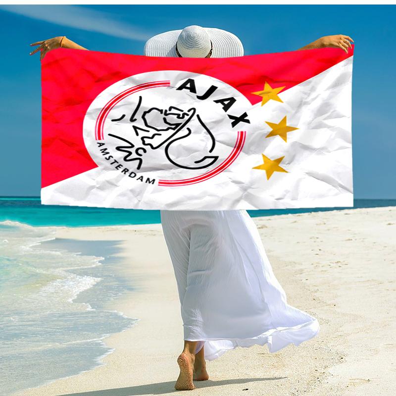 1 шт. Пляжное полотенце Ajax FC, удобное и плотное, а также полотенце для плавания/ванной/пикника/кемпинга, подходит для пляжей на море