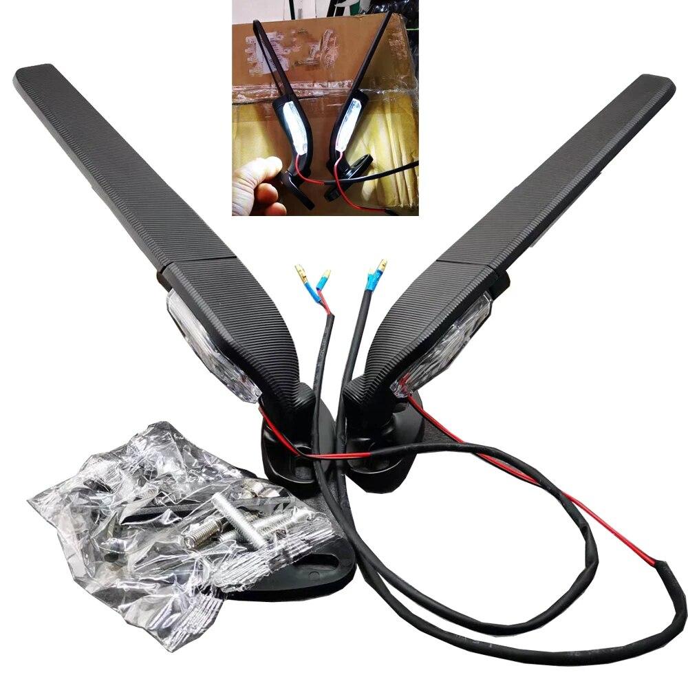 Modified Motorcycle 2PCS Rearview Mirrors Wind Wing Adjustable Rotating Side Mirrors For YAMAHA R15 R25 R3 R1 R1S R6 R6S V2 V3