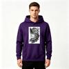 Men's Gothic Demon Print Pullover Hoodie Casual Long Sleeve Dark Fantasy Pattern Sweatshirt