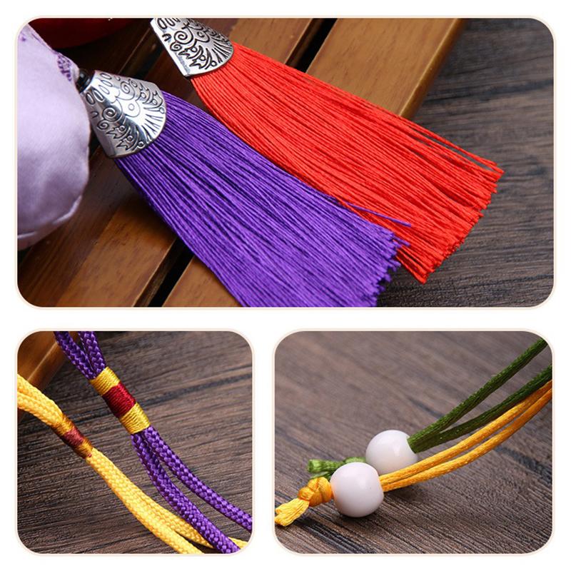 Китайский шелковый стиль парча вышитая сумка вышитая ткань саше мешочки кисточка кулон сумка на шнурке для ювелирных изделий подарочные пакеты