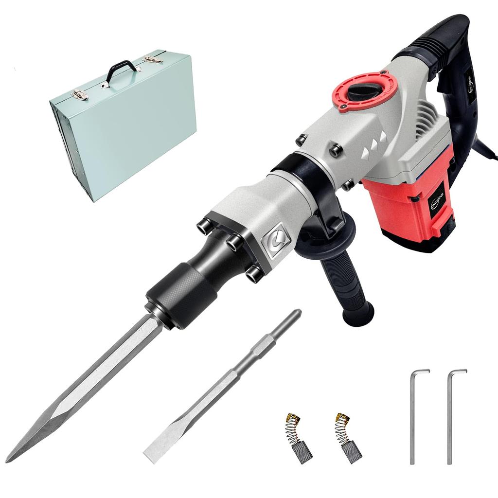 CXCESNS Electric Hammer 4000bpm Concrete Hexagonal Rock Drilling Breaking Cold Electric Body Demolition Powerful Concrete House Metal Storage Japanese