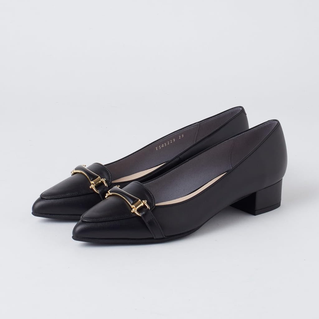 Туфли Diana на низком каблуке, черные, 184565100008, 22,0 см