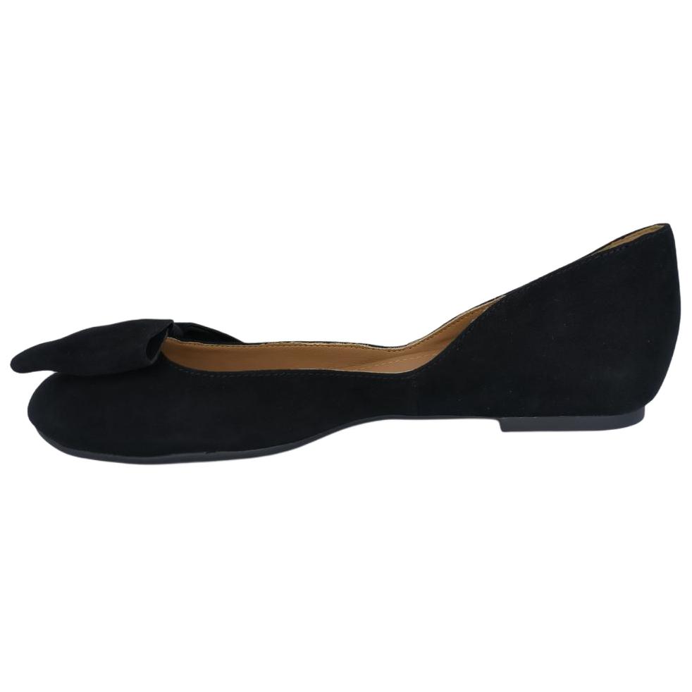 UGG Женские замшевые балетки Lynleigh с бантом, черные 1099873-BLK