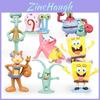 Premium Quality Spongebob Squarepants Patrick Sandy Gary 12 Pcs Action Figure Cake Topper Toys For Collectors