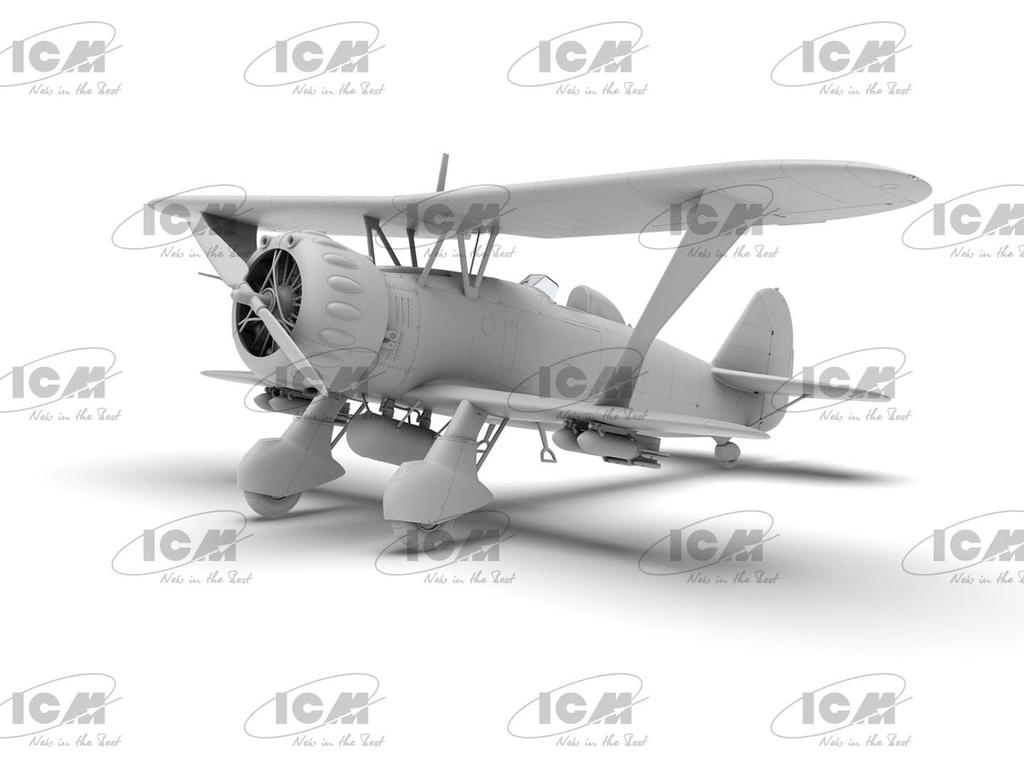 ICM Henschel Поздняя модель Пластиковый набор 32015 1/32 Hs123A-1 (Самолет)
