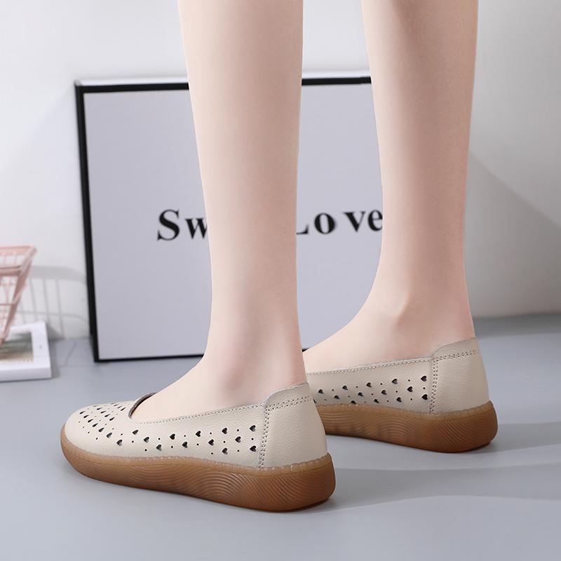 Women Moccasins Penny Loafers Casual White Nurse Footwear Peas Soft Flats Black Driving Walking Shoes for Women